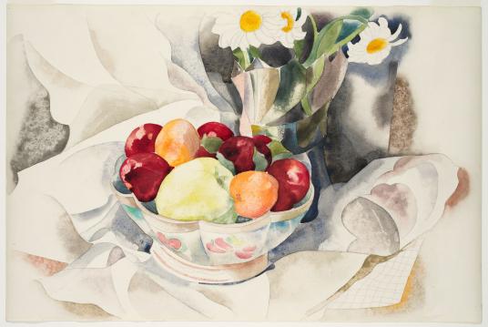 Charles Demuth《Fruit and Daisies》