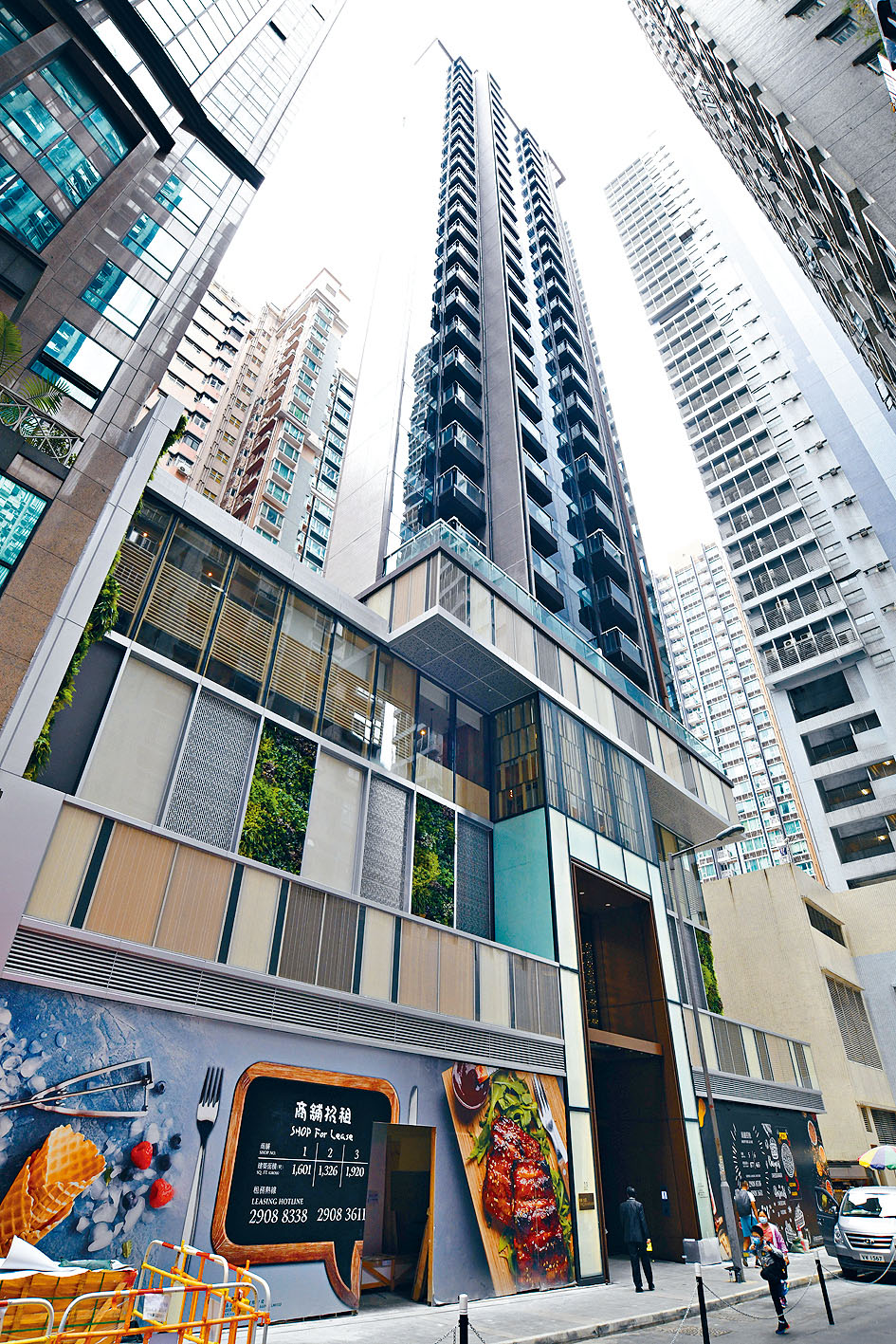 維峯．浚匯約有38個租盤，平均呎租約65元。