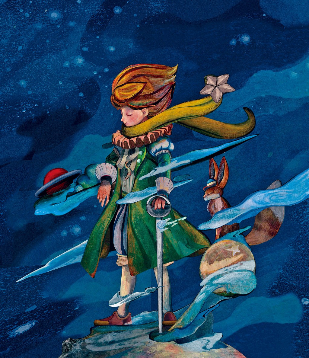 Steven Choi以深沉細緻筆觸，投射《小王子》原著的經歷與內心世界。