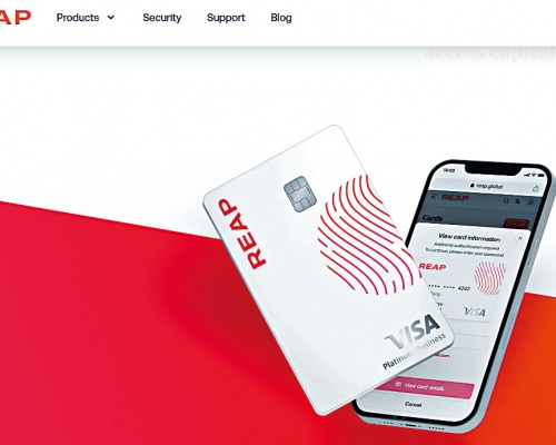 Reap宣布正式推出智能公司信用卡「Reap Card」，冀取代傳統付款方式。