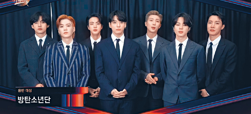 ■BTS最終沒有現身,只播出錄影致謝詞。 ■BTS最終沒有現身,只播出錄影致謝詞。