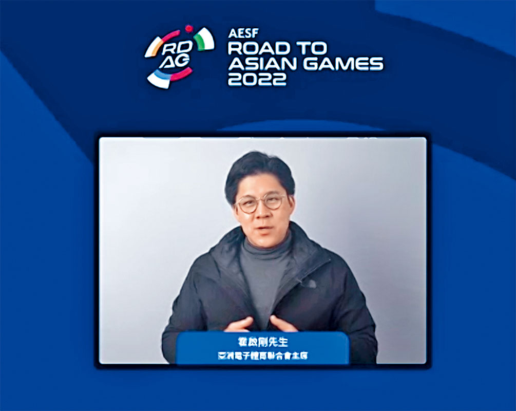 霍启刚于线上记者会祝愿各选手发挥超水准。