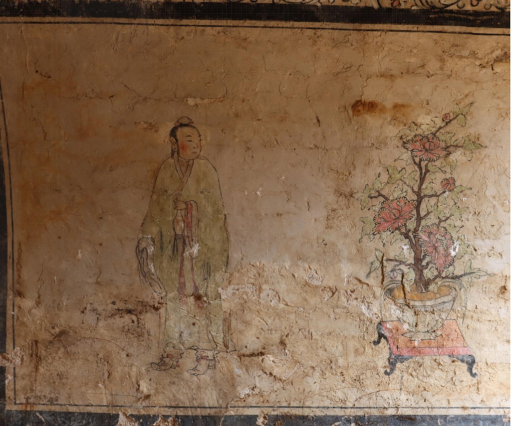 河南跨越1600年老莊師古墓群出土 精美壁畫曝光。《河南日報》
