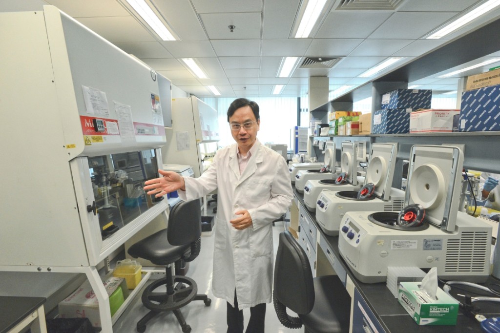 盧煜明的基因技術早已被創科界定為香港首批跑出的「獨角獸」。伍明輝攝