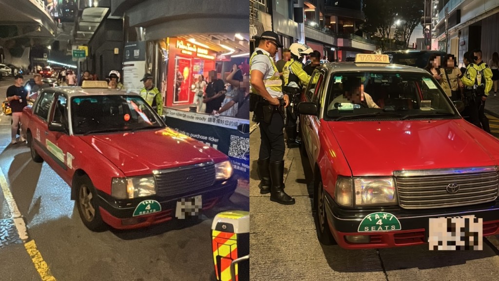 中區警打擊黑的票控兩司機 有人涉霸站頭冚旗揀客