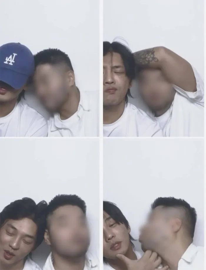 劉亞仁與男友人影「人生四格」合照。 劉亞仁與男友人影「人生四格」合照。
