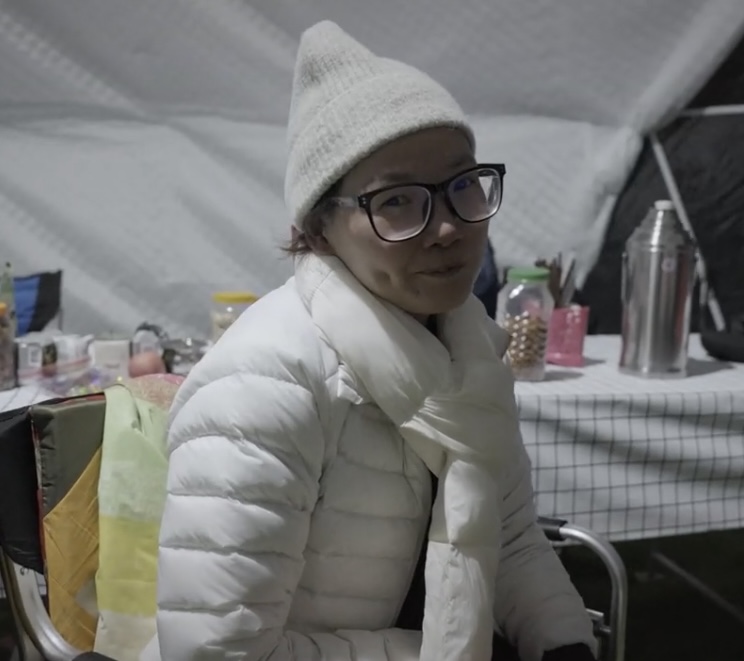 湖南女登山者管靜。抖音@拾肆峰 湖南女登山者管靜。抖音@拾肆峰