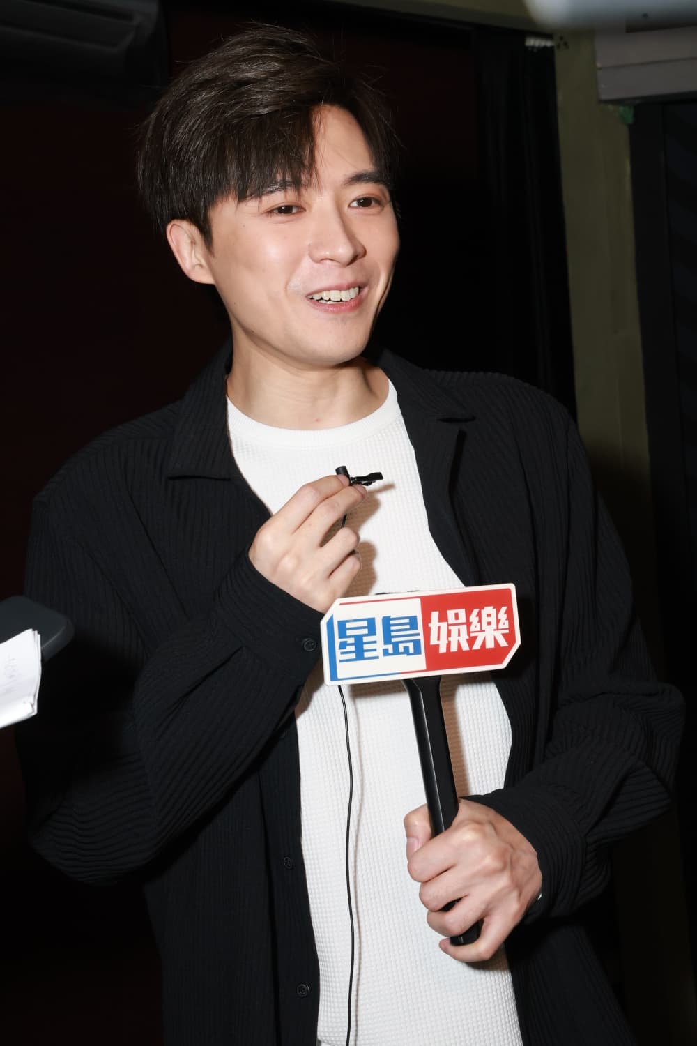 Frankie在堅離地城綵排舞台劇《小男人周記》。