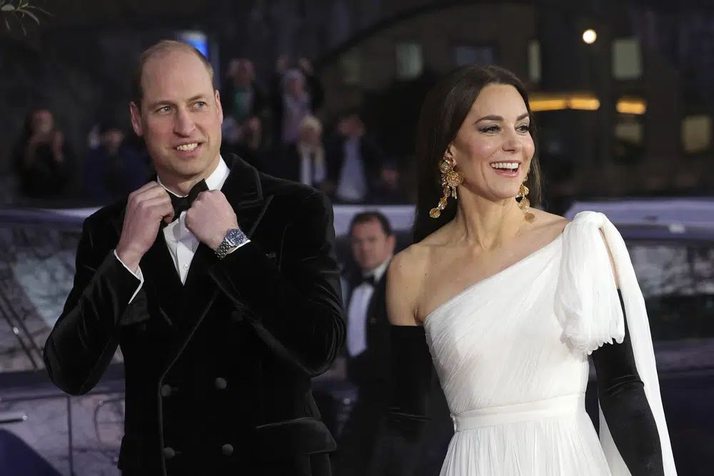 威廉王子与凯特都有出席BAFTA。