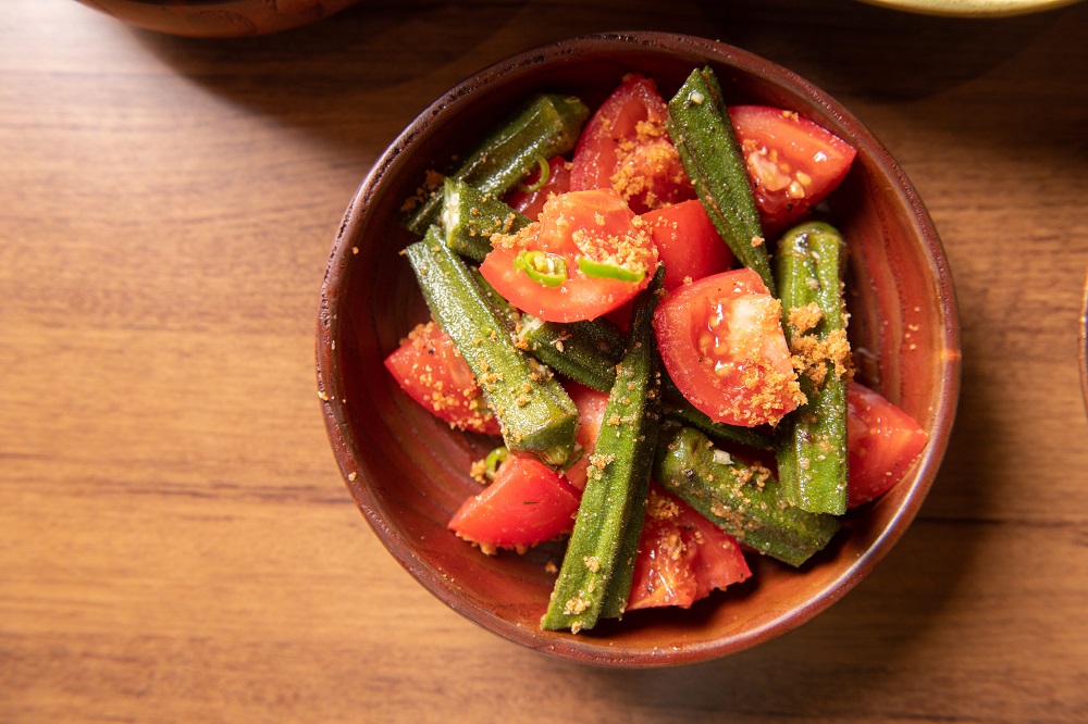 Okra and Tomato Salad