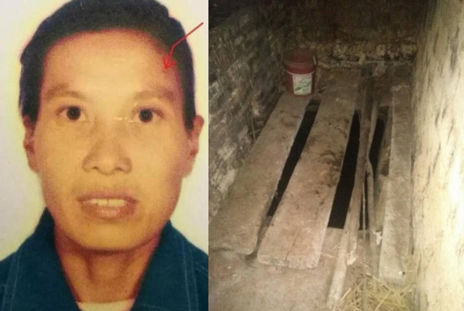 段尾(圖左)兩名女兒日前疑被人用菜刀斬死,伏屍鄰居廁所內。