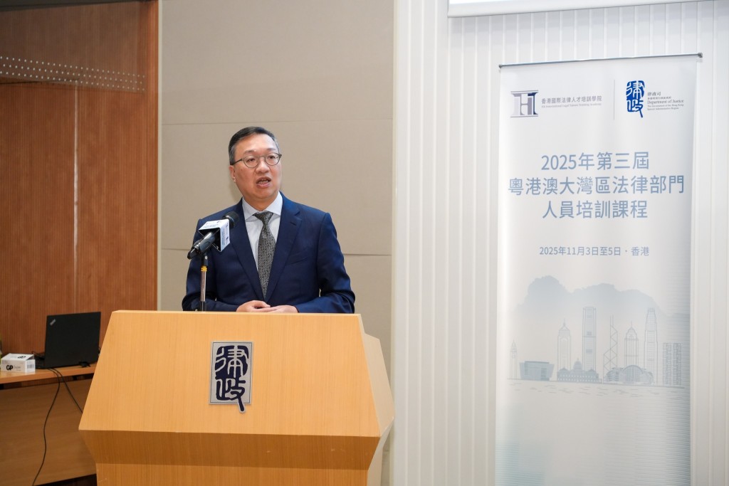 律政司司長林定國。林定國FB圖片 律政司司長林定國。林定國FB圖片