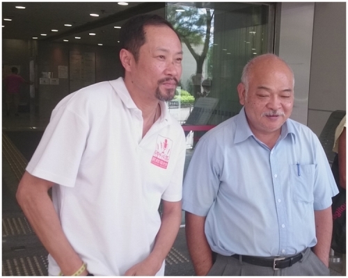 潘達強(左)拒交4000元罰款。資料圖片