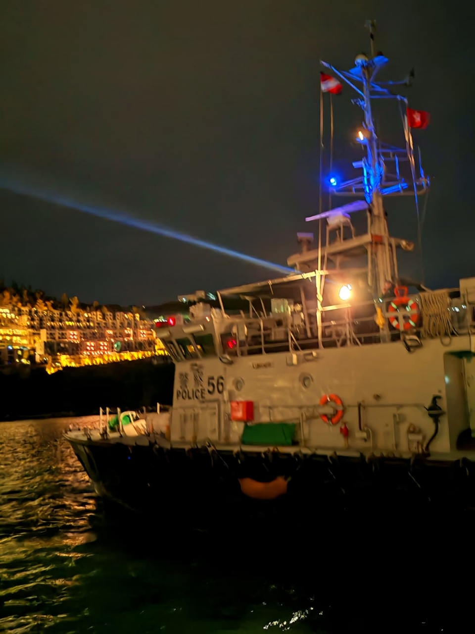 水警輪巡查南區沿岸。