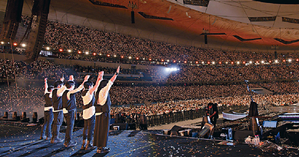 ■五月天第7度在北京鳥巢開騷，更完成20場壯舉。