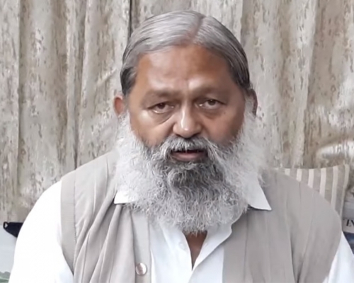印度官員接種疫苗後確診新冠肺炎。Anil Vij Home Minister Haryana, India fb圖