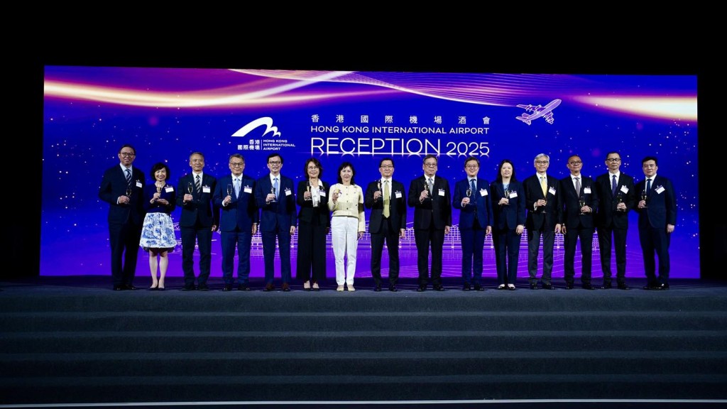運輸及物流局局長陳美寶出席香港國際機場2025年酒會。運物局FB圖片