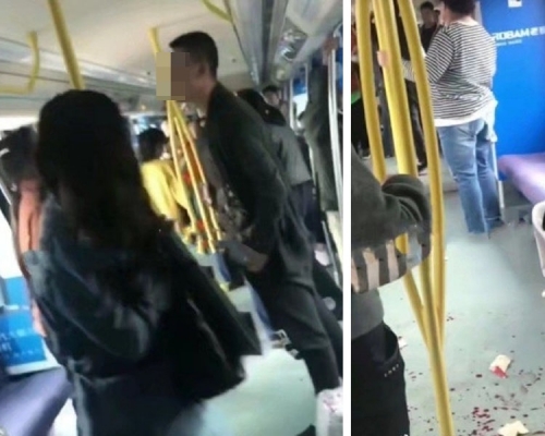 遼寧一男子給抱嬰婦讓座,引發妻子不滿,爆發矛盾。(網圖)