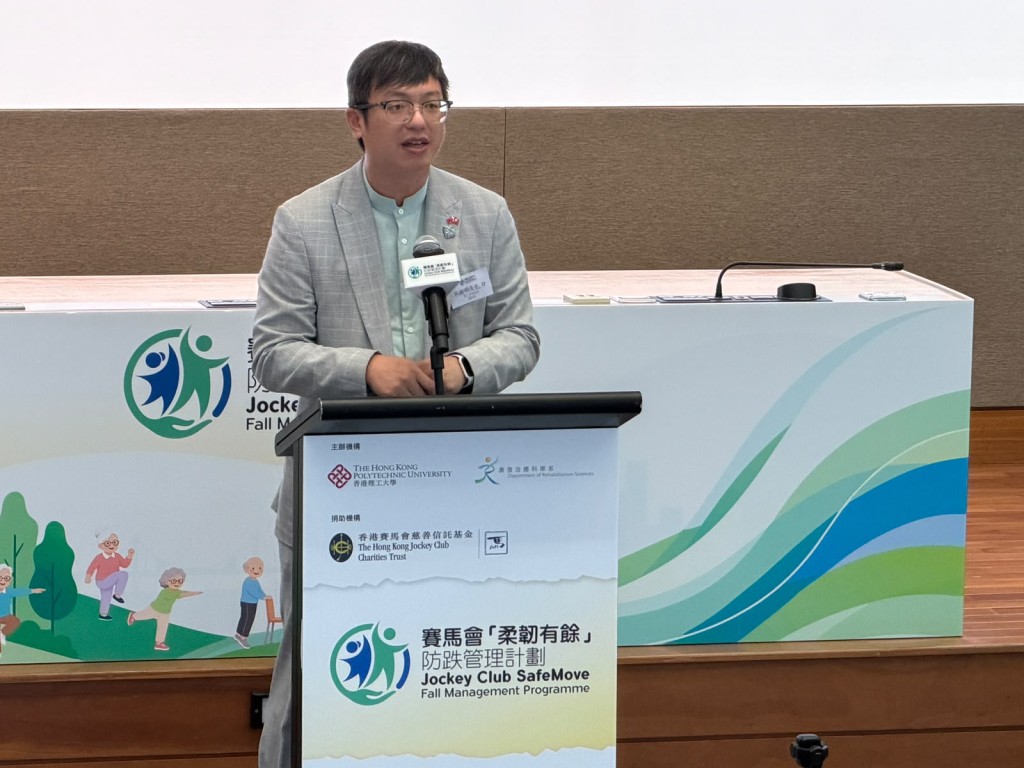 何啟明表示,學習安全著地才能達至主動預防。 何啟明表示,學習安全著地才能達至主動預防。