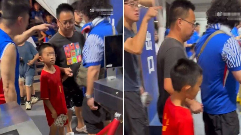 3名上海申花球迷在愛隊輸波後，指罵著錯波衫父子引起軒然大波。