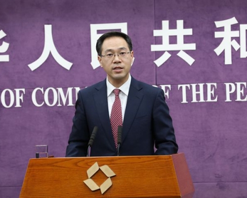 國家商務部發言人高峰表示，與美磋商進展順利 。