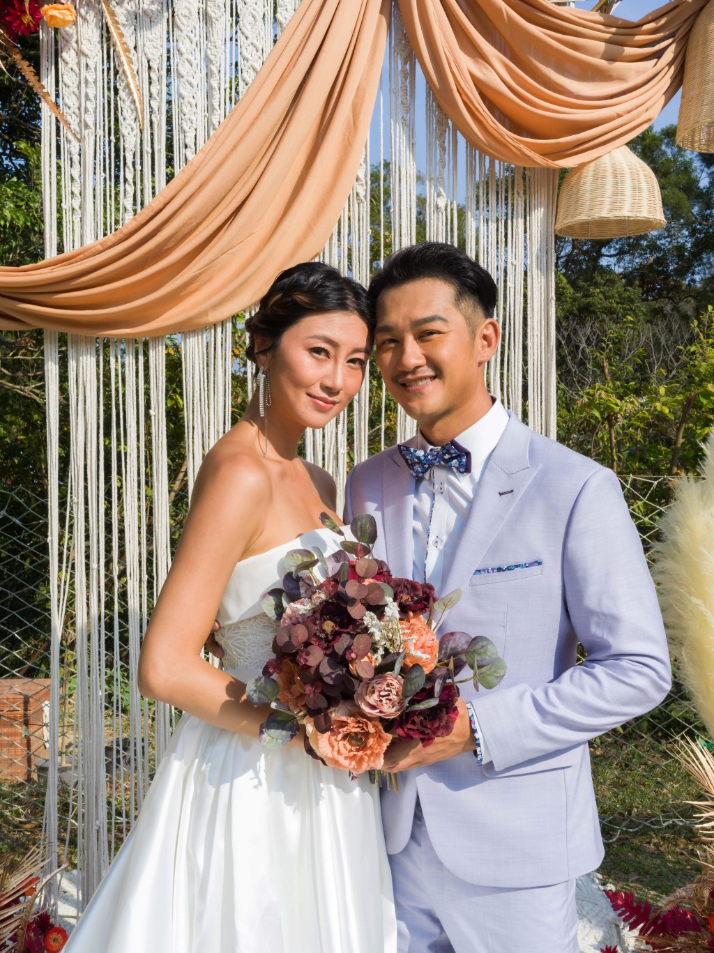 吳浩康與郭思琳去年3月結婚。