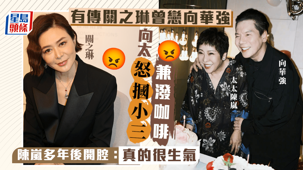 傳關之琳戀向華強向太怒摑小三兼潑咖啡 陳嵐開腔:真的很生氣