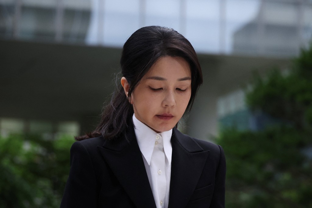 南韓前第一夫人金建希首次到案受查。路透社