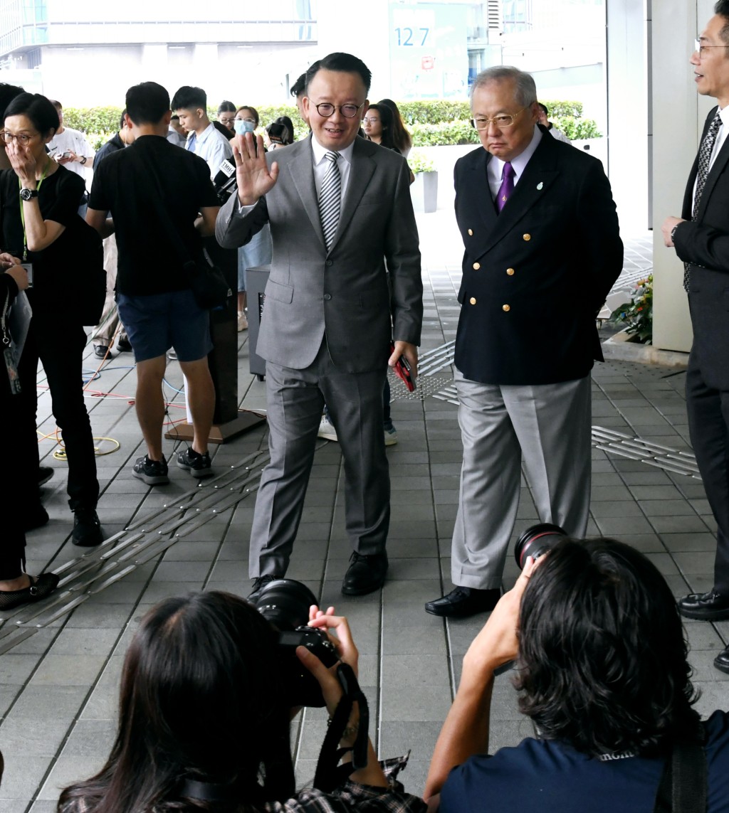 陳曉峰(中)。何健勇攝 陳曉峰(中)。何健勇攝