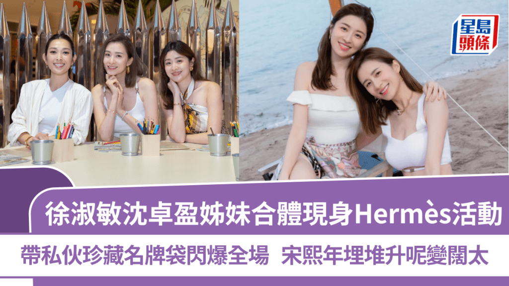 徐淑敏沈卓盈姊妹合體現身Hermès活動 帶私伙珍藏名牌袋閃爆全場 宋熙年埋堆升呢變闊太