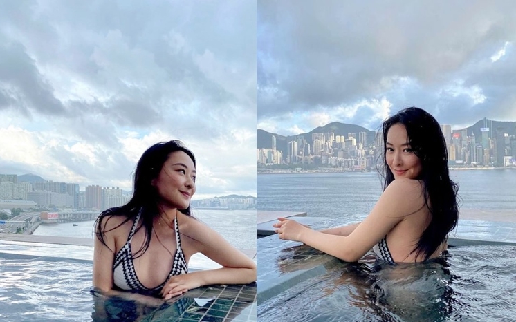 陳瀅又去酒店歎世界。