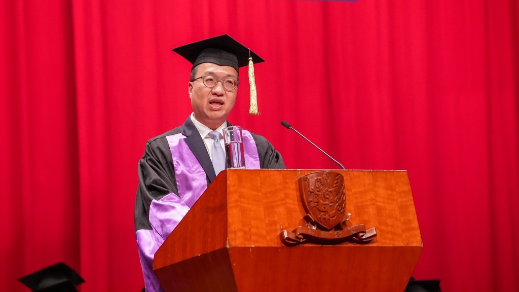 林定國出席中大法律院博士及碩士畢業典禮 勉勵畢業生成守護香港法治火炬手