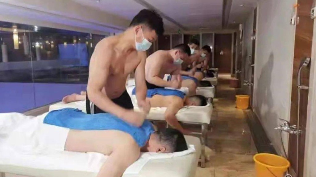 深圳已開始有商家提供東北搓澡服務。