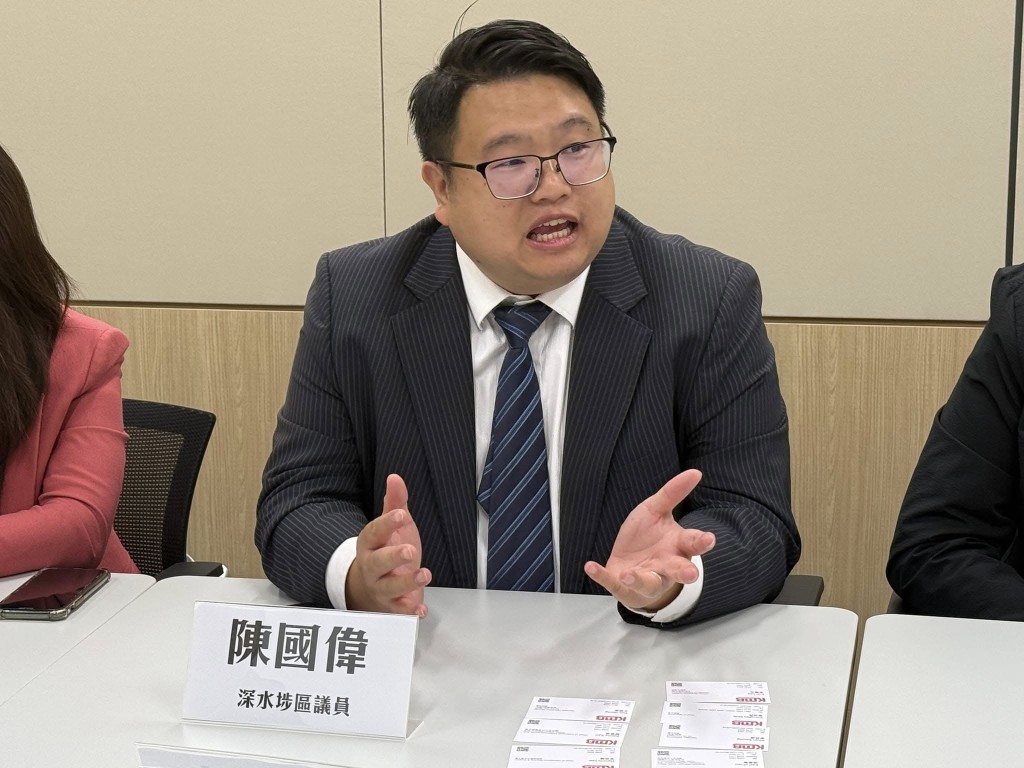 深水埗區議員陳國偉。陳國偉fb圖片