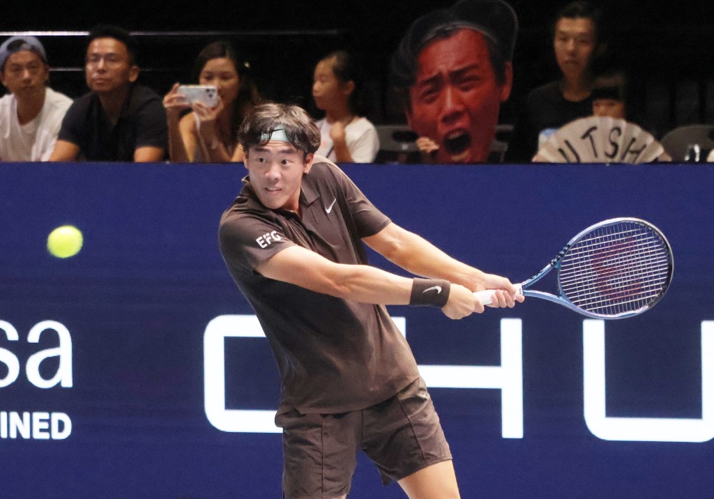 黃澤林今天出戰網球男單首圈。星島圖片 黃澤林今天出戰網球男單首圈。星島圖片