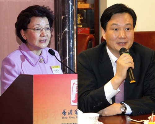 殷曉靜(左)及林武。