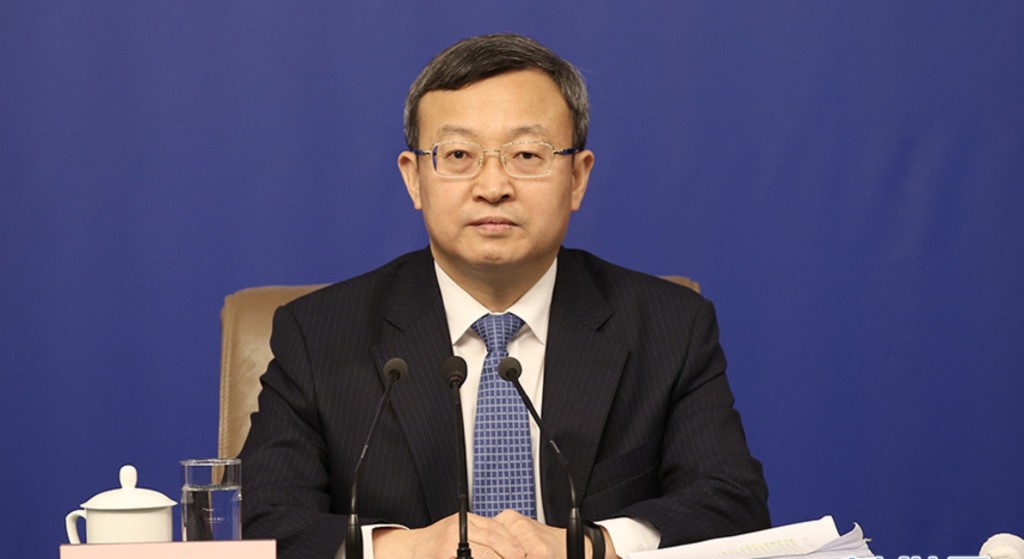 王受文表示今年首季的外貿進出口實現了4.8%的增長。新華社資料相