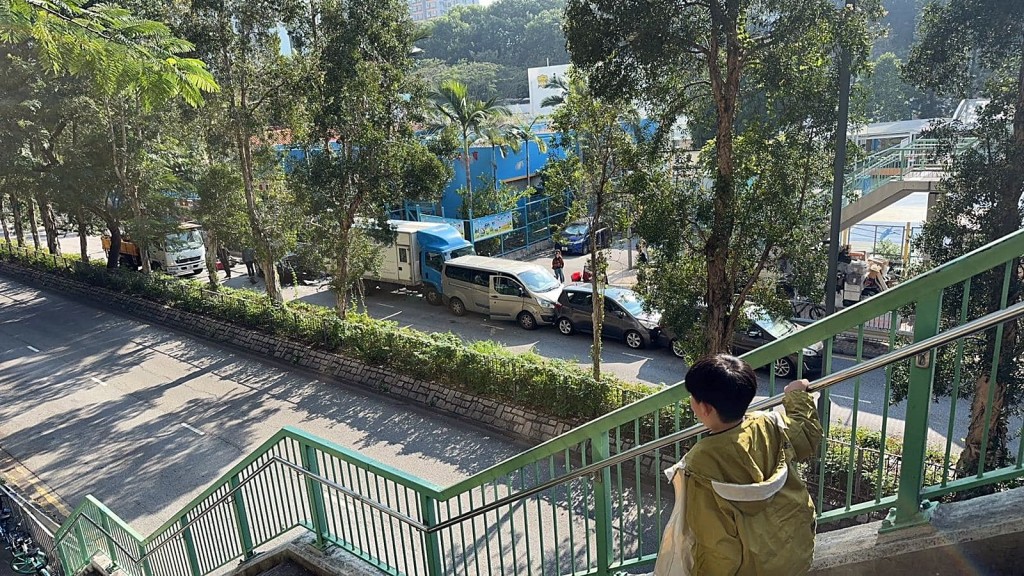 馬會道發生六車串燒意外。fb：車cam L（香港群組）