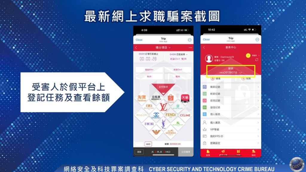 警方剖析網上求職騙案的手法,提醒市民避免受騙。 警方剖析網上求職騙案的手法,提醒市民避免受騙。