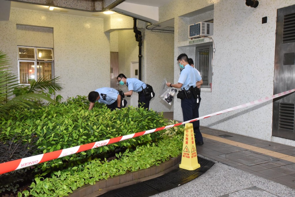 警方到沙田坳邨調查。