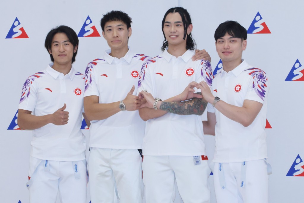 4位男重師兄弟夾了不少時間,大家希望今屆全運會齊上獎台。徐嘉華攝 4位男重師兄弟夾了不少時間,大家希望今屆全運會齊上獎台。徐嘉華攝