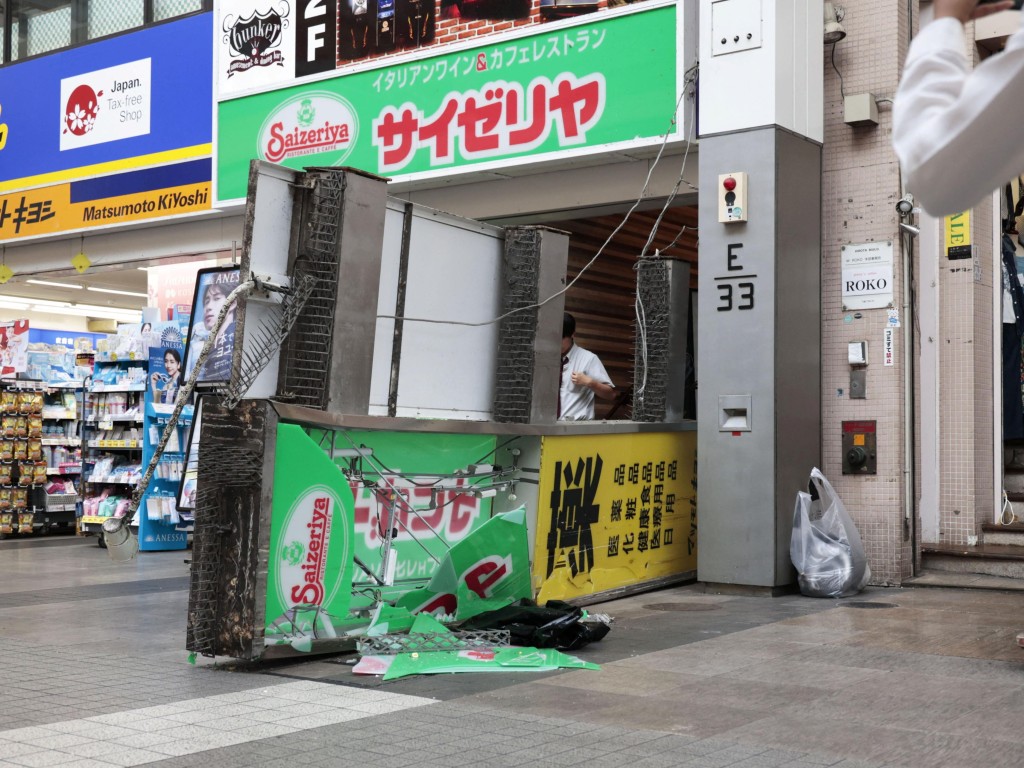 熊本地震，对多区造成严重破坏。路透社