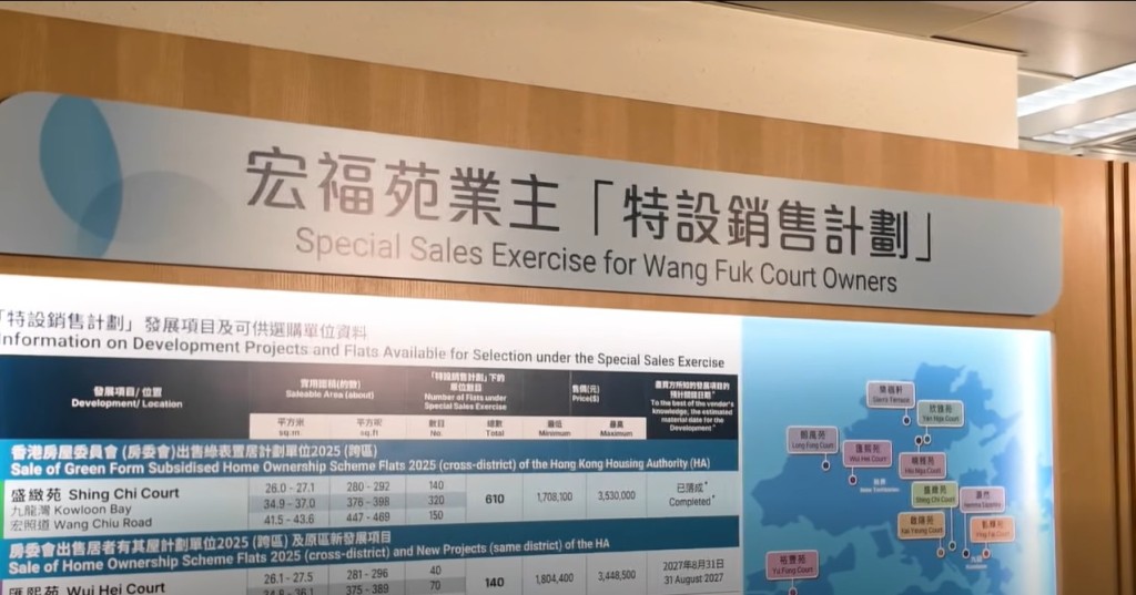 在「特設銷售計劃」中，啟德啟陽苑，及今年可以入伙的粉嶺樂嶺軒和九龍灣盛緻苑最受歡迎。何永賢fb