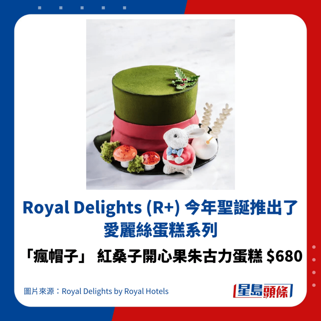 Royal Delights (R+) 今年圣诞推出了爱丽丝蛋糕系列