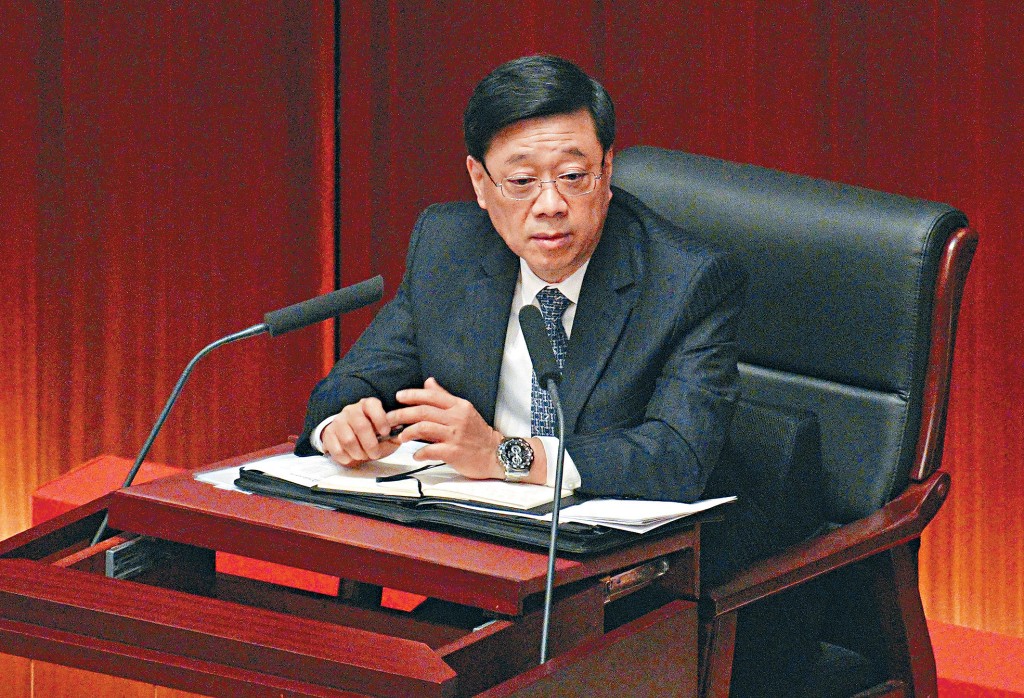 李家超表示，相信只要社會團結一致「我哋一定有一個好輝煌嘅成績一齊做到」。