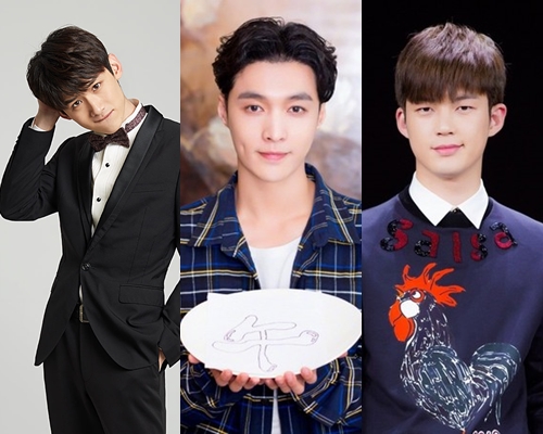 新版「花澤類」傳有（左起）白敬亭、張藝興、董力。