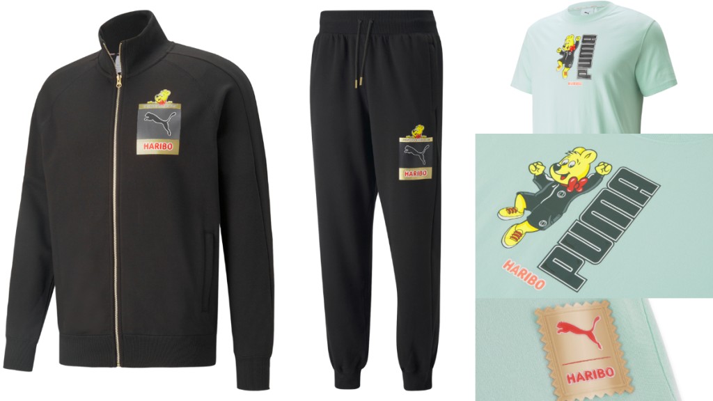 PUMA 與HARIBO推出全新聯乘鞋履服飾系列。 PUMA 與HARIBO推出全新聯乘鞋履服飾系列。