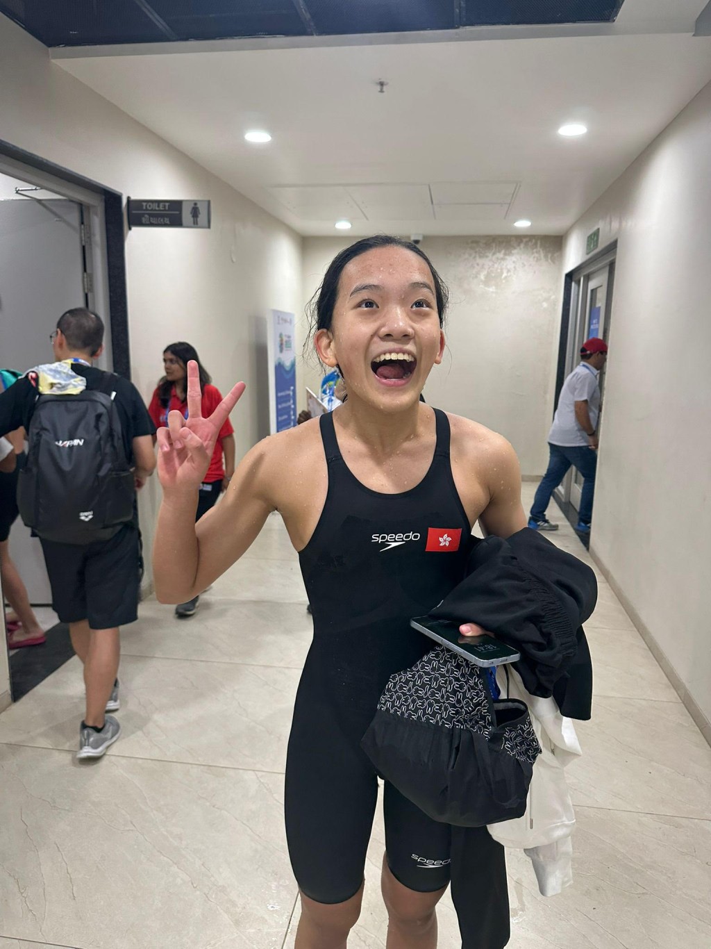 高嘉蓮奪得女子200米蛙泳銅牌