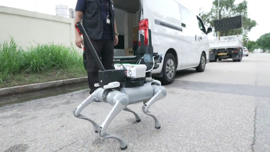 從機械狗提供的數據得知異味來自揮發性氣體，以及該種氣體的污染指標。香港政府新聞網