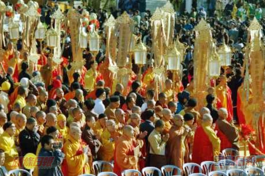 當日的開光大典場面隆重。資料圖片